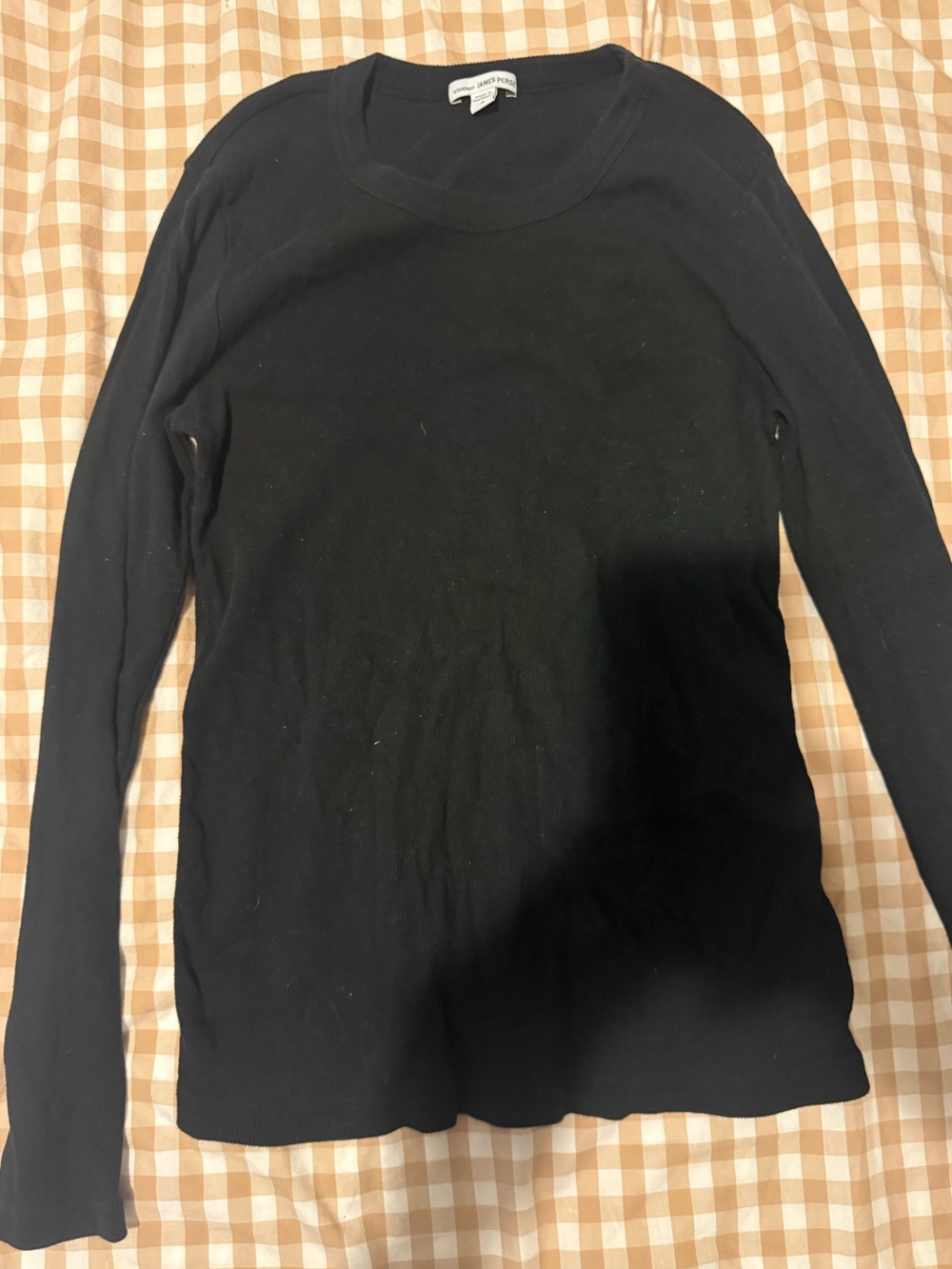 Women’s James Perse black rib long sleeve size 4